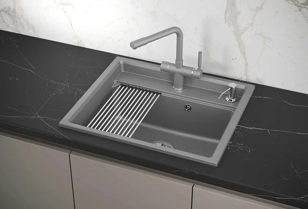 Мойка GRANULA Kitchen Space 6003, ЧЁРНЫЙ фото 4