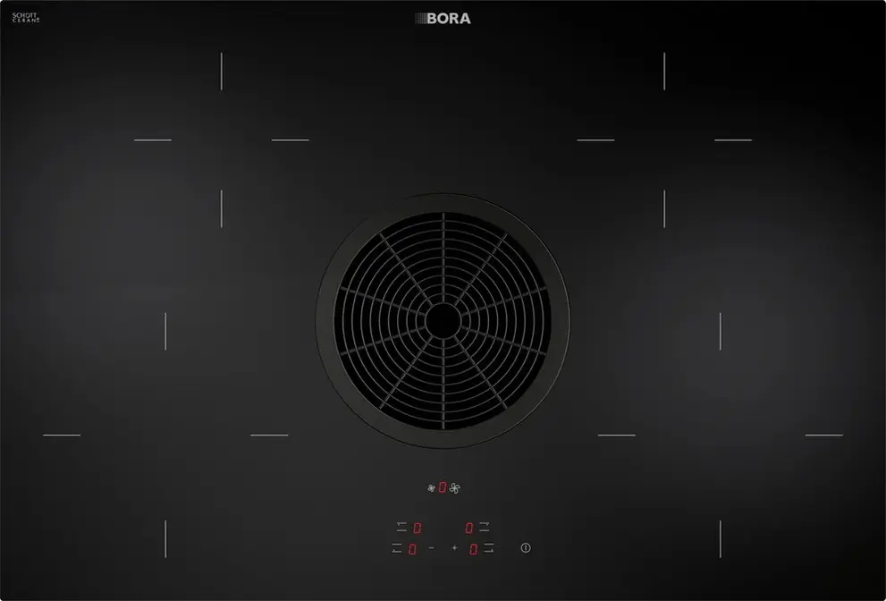 Cтеклокерамическая варочная панель BORA BHA Hyper (гипермощность) с встроенной вытяжкой – отвод воздуха фото 1 Cтеклокерамическая варочная панель BORA BHA Hyper (гипермощность) с встроенной вытяжкой – отвод воздуха фото 1