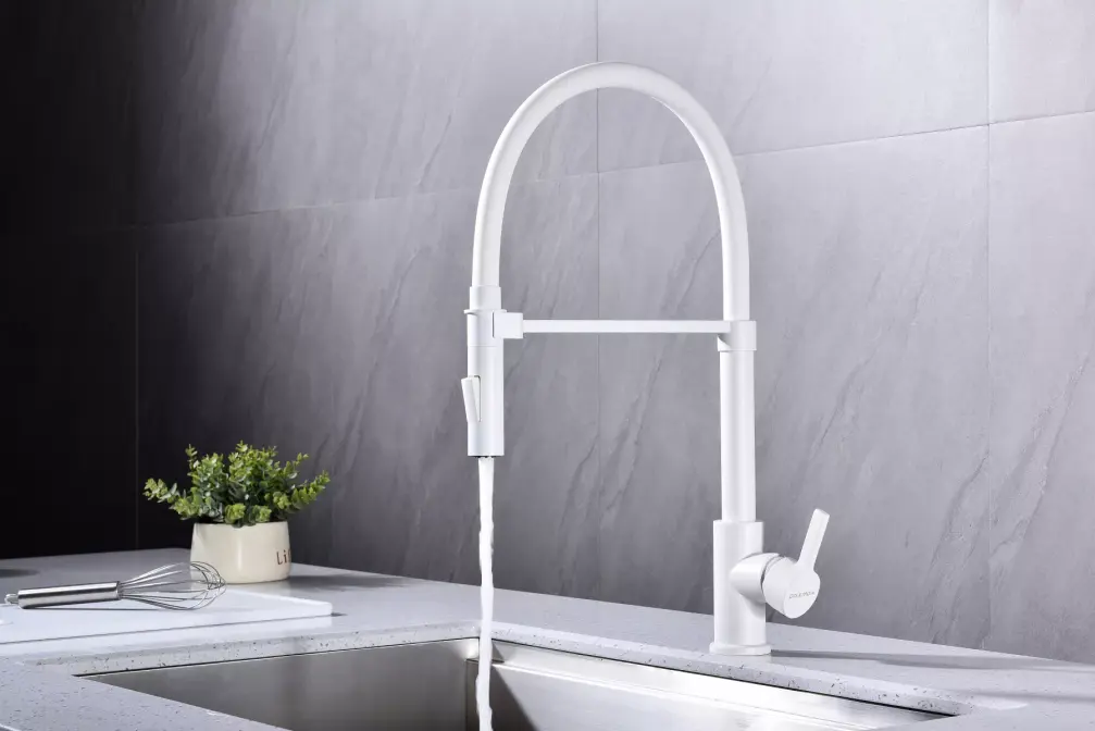 Смеситель Paulmark HALT Ha214021-WH белый матовый фото 3 Смеситель Paulmark HALT Ha214021-WH белый матовый фото 3