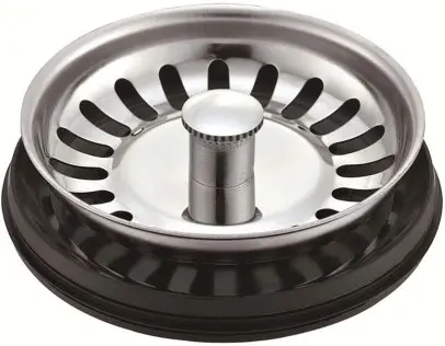 Металическое ситечко для вставки в горловину Bone Crusher LB9143-CP хром фото 1