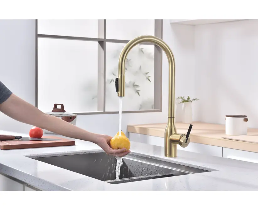 Смеситель Paulmark UNIVERSAL Un213880-LG светлое золото фото 13