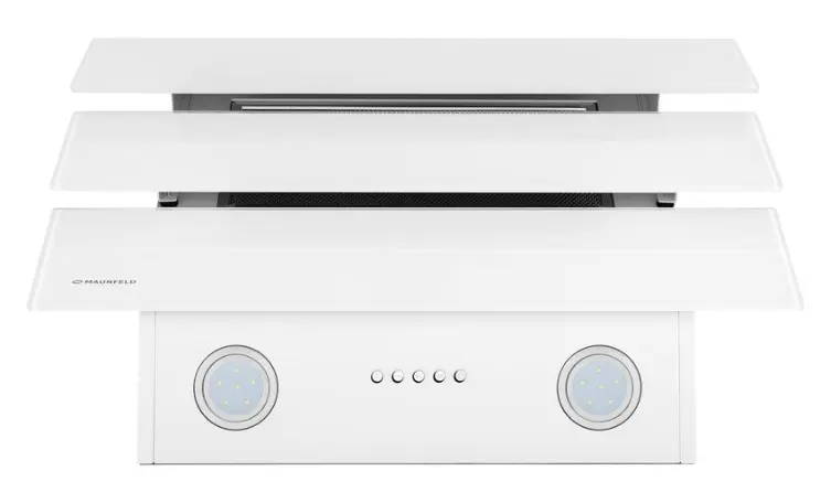 Вытяжка Maunfeld CASCADA PUSH 50 Glass White фото 2