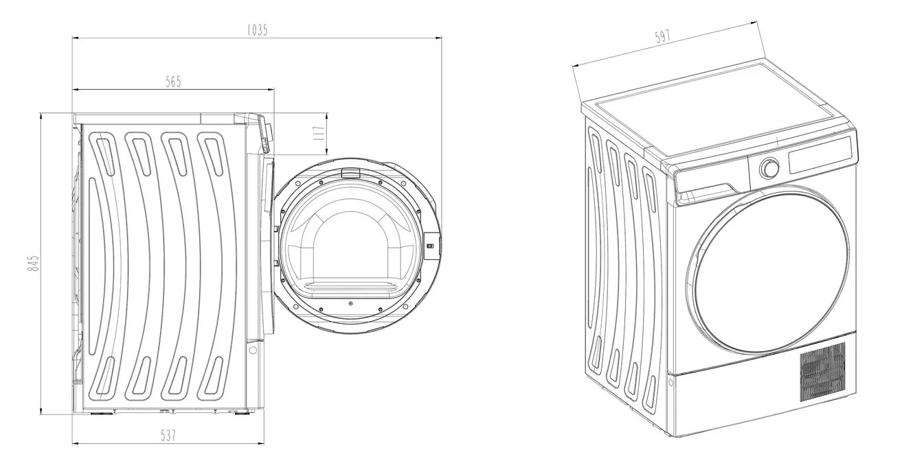 Сушильная машина DeLonghi DTD 8105 C FABIO фото 4