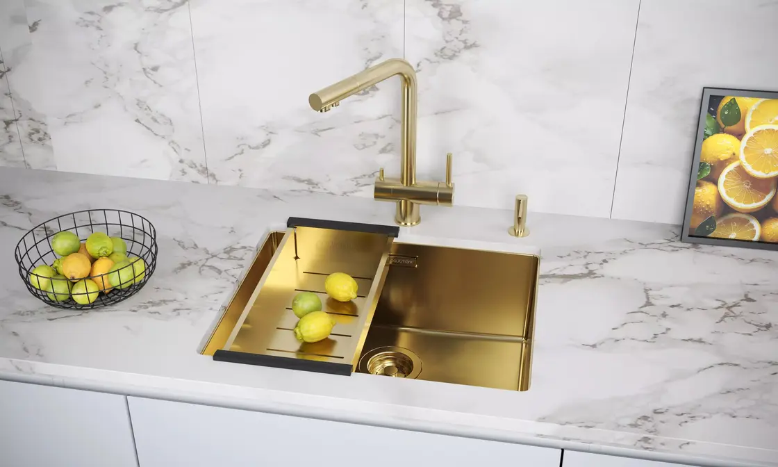Смеситель Paulmark SKALEN Sk213020-LG светлое золото фото 2 Смеситель Paulmark SKALEN Sk213020-LG светлое золото фото 2