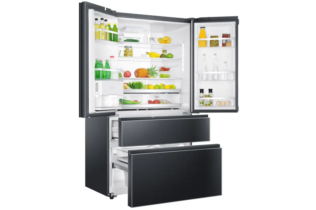 Многокамерный холодильник Haier HB 25 FSNAAA RU black inox фото 3