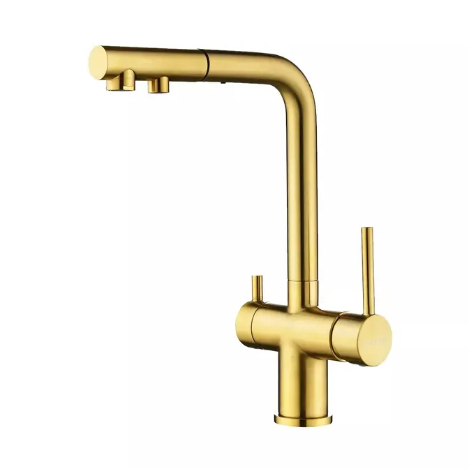 Смеситель Paulmark SERPENTINE Se213222-BG брашированное золото фото 1 Смеситель Paulmark SERPENTINE Se213222-BG брашированное золото фото 1
