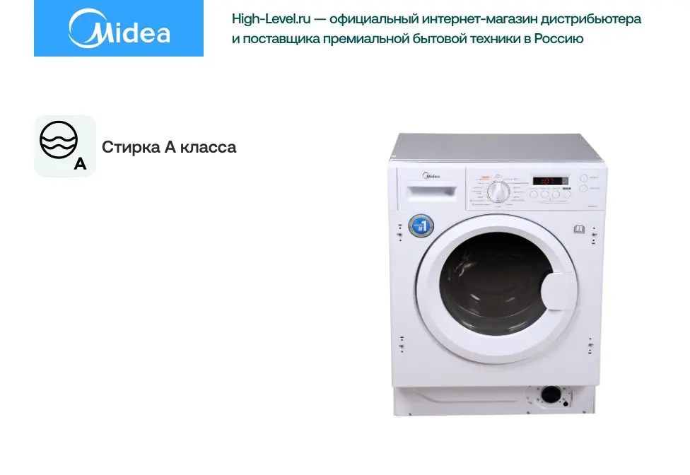 Встраиваемая стиральная машина Midea WMB8141C фото 3