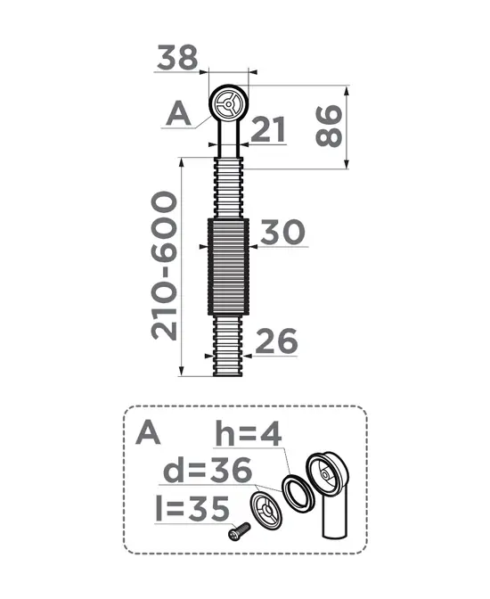 Перелив круглый OMOIKIRI OV-1-R-GB (арт.4998041) фото 5 Перелив круглый OMOIKIRI OV-1-R-GB (арт.4998041) фото 5