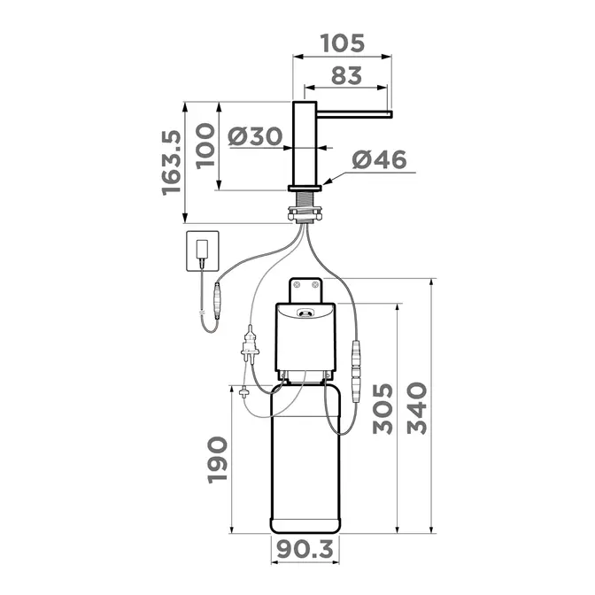 Дозатор OMOIKIRI OM-09 sensor (арт.4995099) фото 5 Дозатор OMOIKIRI OM-09 sensor (арт.4995099) фото 5