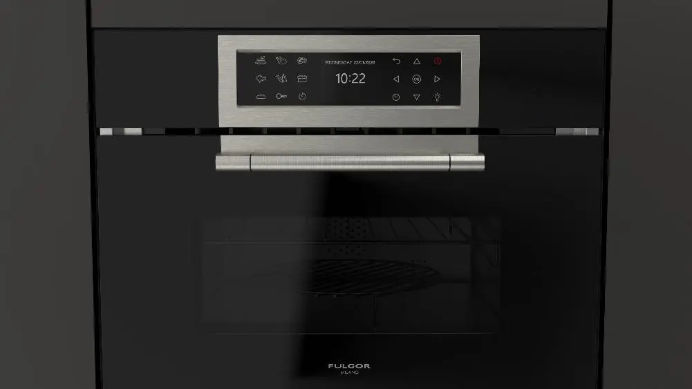 Компактный духовой шкаф с функцией СВЧ Fulgor Milano FCLCMO 4510 TEM BK фото 4