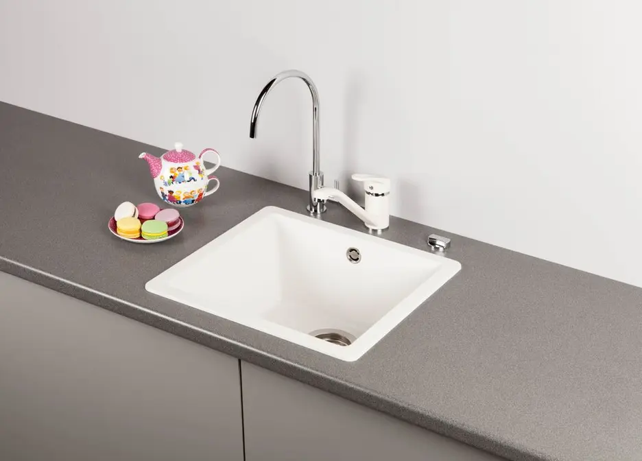 Мойка SCHOCK Quadro 50 Cristalite 450x430 альпина фото 2 Мойка SCHOCK Quadro 50 Cristalite 450x430 альпина фото 2