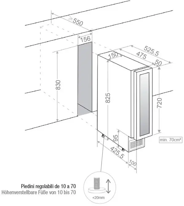 Винный шкаф Pando PVZB 15-9 CRR фото 3 Винный шкаф Pando PVZB 15-9 CRR фото 3
