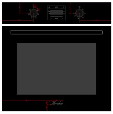 Духовой шкаф Monsher MOE 6061 Black
