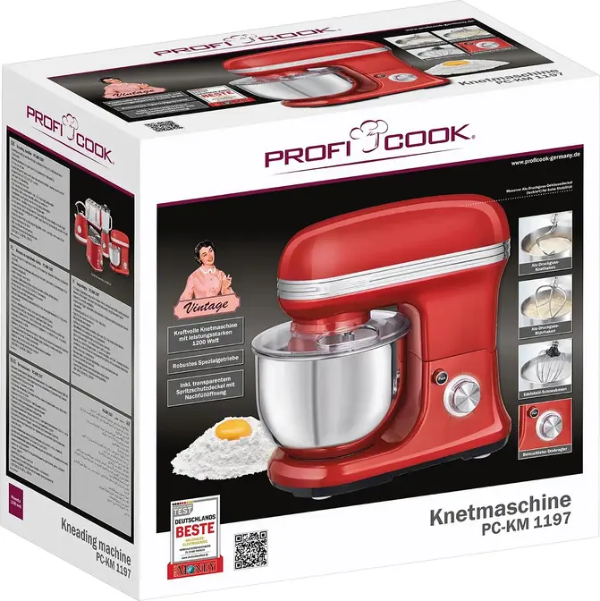 Кухонный комбайн Profi Cook PC-KM 1197 rot фото 4