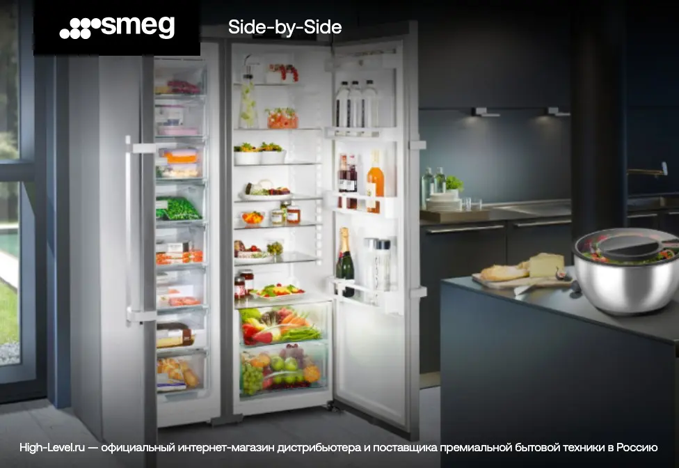 Холодильник SMEG SBS63XDE фото 4