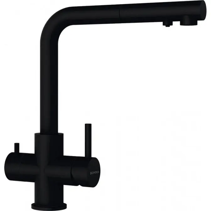 Смеситель SCHOCK Vitus-D Black Edition черный матовый