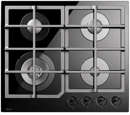 Газовая варочная панель ILVE HCG60CK/BK фото 1