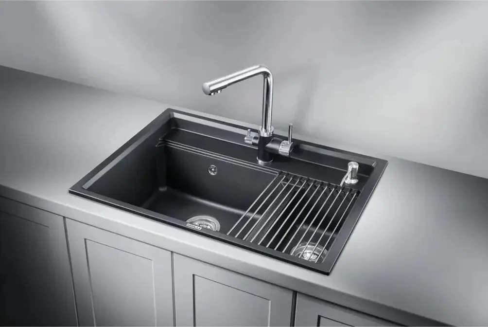 Мойка GRANULA Kitchen Space 7302, ШВАРЦ фото 5 Мойка GRANULA Kitchen Space 7302, ШВАРЦ фото 5