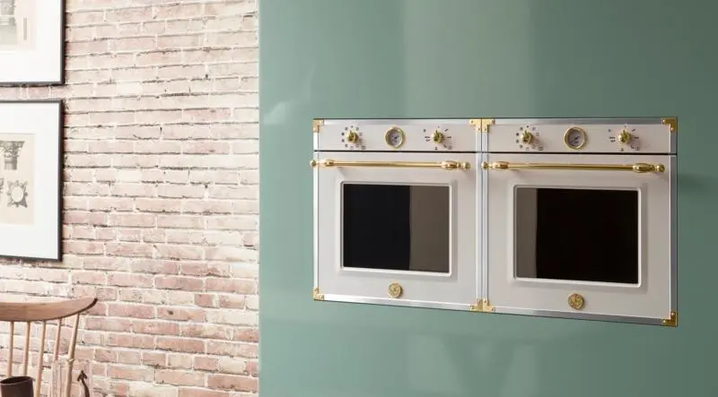 Духовой шкаф Bertazzoni F609HEREKTAG Слоновая кость, золотой фото 2