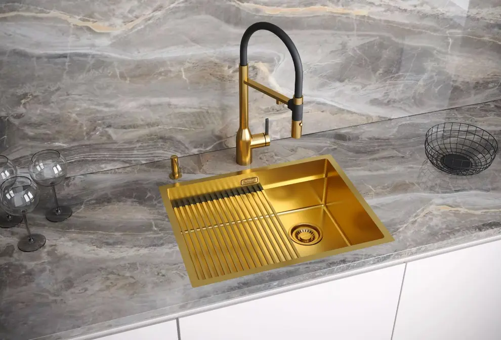 Смеситель Paulmark MAGNETO ONE Ma213188-BG брашированное золото фото 2 Смеситель Paulmark MAGNETO ONE Ma213188-BG брашированное золото фото 2