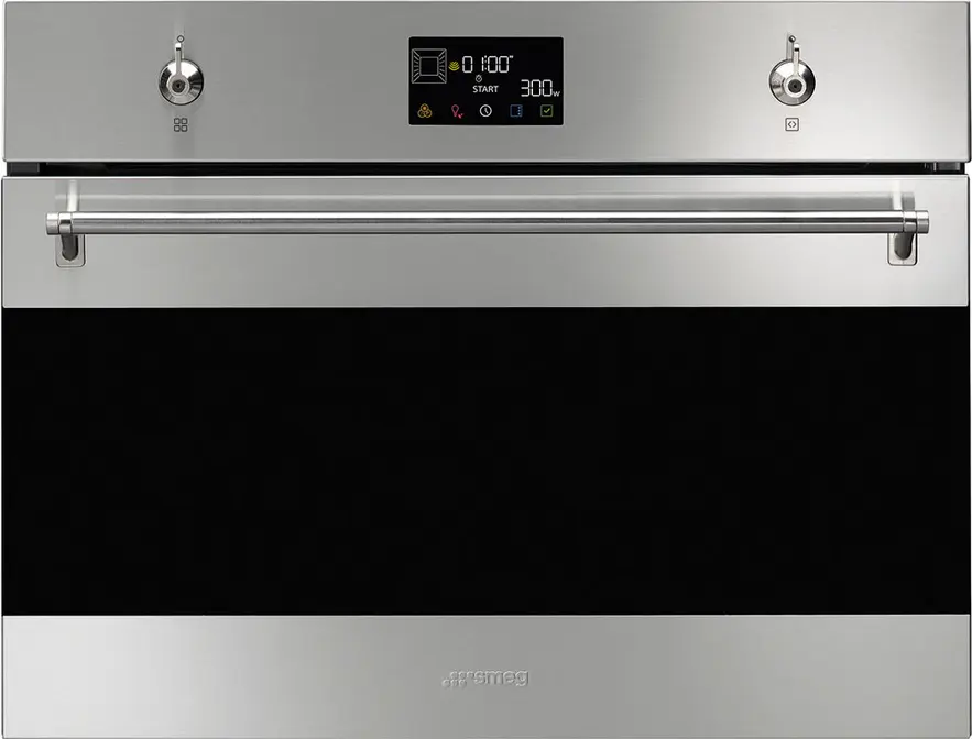Компактный дух.шкаф с функцией СВЧ SMEG SO4302M1X фото 1