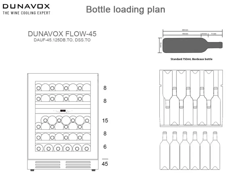 Винный холодильник Dunavox DAUF-45.125DOP.TO фото 4