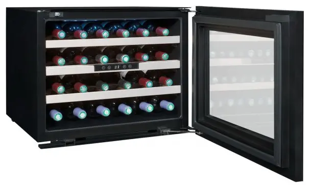 Встраиваемый винный шкаф Climadiff Avintage AVI 24 PREMIUM чёрный с чёрной рамкой