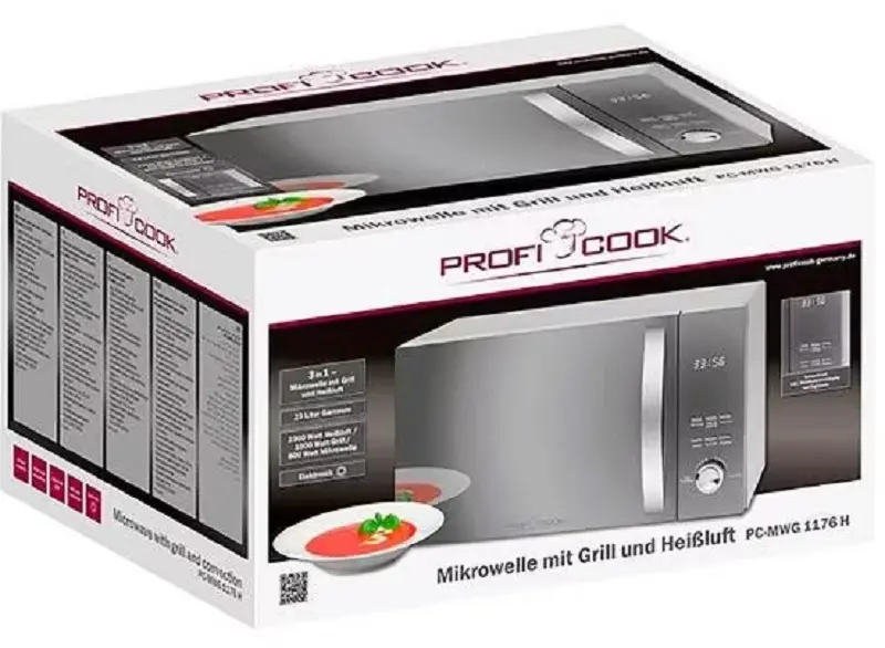 Микроволновая печь Profi Cook PC-MWG 1176 silber фото 5 Микроволновая печь Profi Cook PC-MWG 1176 silber фото 5