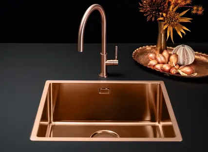Мойка Falmec COMO 50 CM PVD COPPER (FLUSH/TOPMOUNT/UNDERMOUNT) фото 2 Мойка Falmec COMO 50 CM PVD COPPER (FLUSH/TOPMOUNT/UNDERMOUNT) фото 2