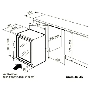 Винный холодильник IP Industrie JG 45-6 AD X фото 3