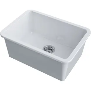 Мойка Omoikiri Torishima 67-U/I-WH Glossy Natceramic/белый фото 2