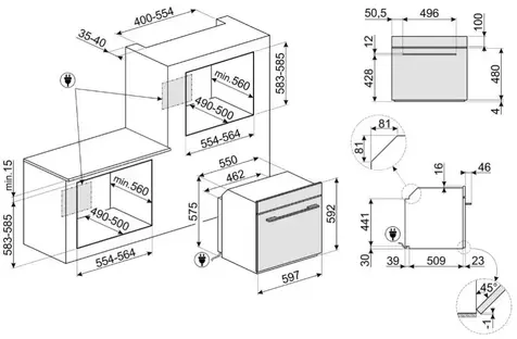 Духовой шкаф  SMEG SO6104S4PN фото 3