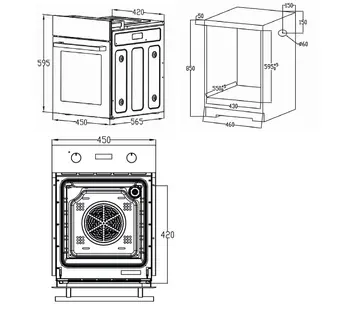 Духовой шкаф Evelux EO 410 B фото 3