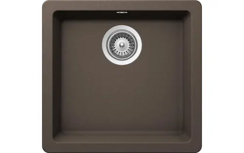 Мойка SCHOCK  Quadro 50 (N-100S) Cristalite 450x430 (подстольный монтаж) мокка