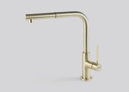 Смеситель Falmec TREVI CORNER MTRC.00#PGF/PVD BRUSHED PALE GOLD/ фото 2