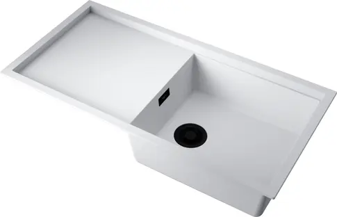 Кухонная мойка OMOIKIRI Sintesi 100-WH Artceramic/белый фото 2 Кухонная мойка OMOIKIRI Sintesi 100-WH Artceramic/белый фото 2