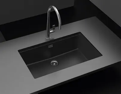 Мойка SCHOCK  Greenwich 80  Cristadur (подстольный монтаж) серебристый камень фото 3