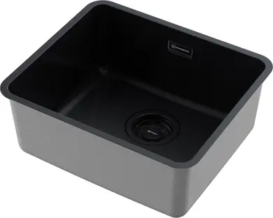 Кухонная мойка OMOIKIRI Omi 43-U/I-GB Ultra Mini нерж.сталь/графит фото 1