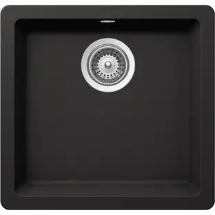 Мойка SCHOCK  Quadro 50 Cristalite 450x430 (подстольный монтаж) неро фото 1