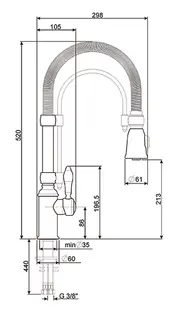 Смеситель Smeg MIDR7RA-2 фото 2 Смеситель Smeg MIDR7RA-2 фото 2