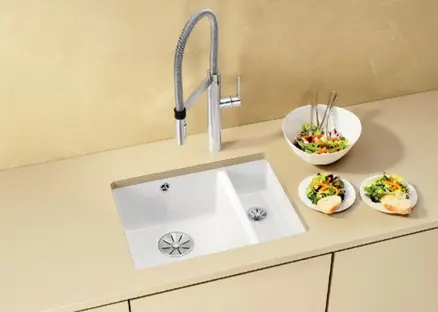 Мойка Blanco SUBLINE 350/150-U керамика отводная арматура InFino® фото 3 Мойка Blanco SUBLINE 350/150-U керамика отводная арматура InFino® фото 3