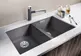 Мойка Blanco SUBLINE 350/350-U SILGRANIT отводная арматура InFino®