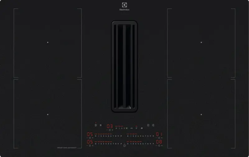 Индукционная стеклокерамич. панель с вытяжкой Electrolux KCC84450CZ фото 1