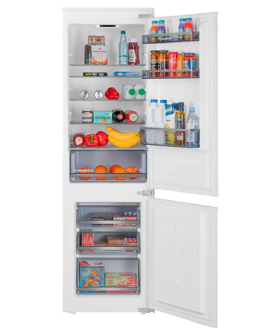 Холодильник MAUNFELD MBF177SWGR Inverter фото 1