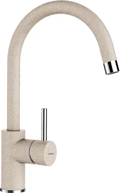 Смеситель Schock Plutos-D, Cristalite, выдвижной излив саббиа