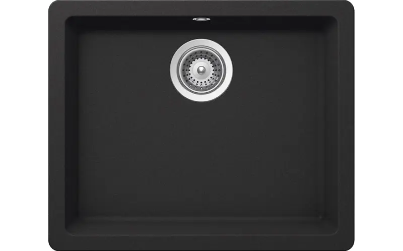 Мойка SCHOCK  Quadro 60 Cristalite 550x430 (подстольный монтаж) оникс