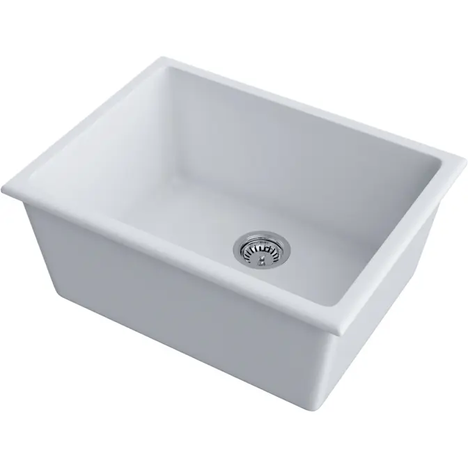 Мойка Omoikiri Okinoshima 61-U/I-WH Natceramic/белый фото 2