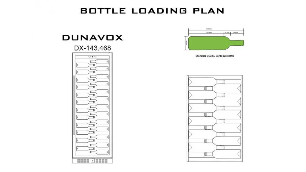Винный шкаф DUNAVOX DX-143.468SS фото 2