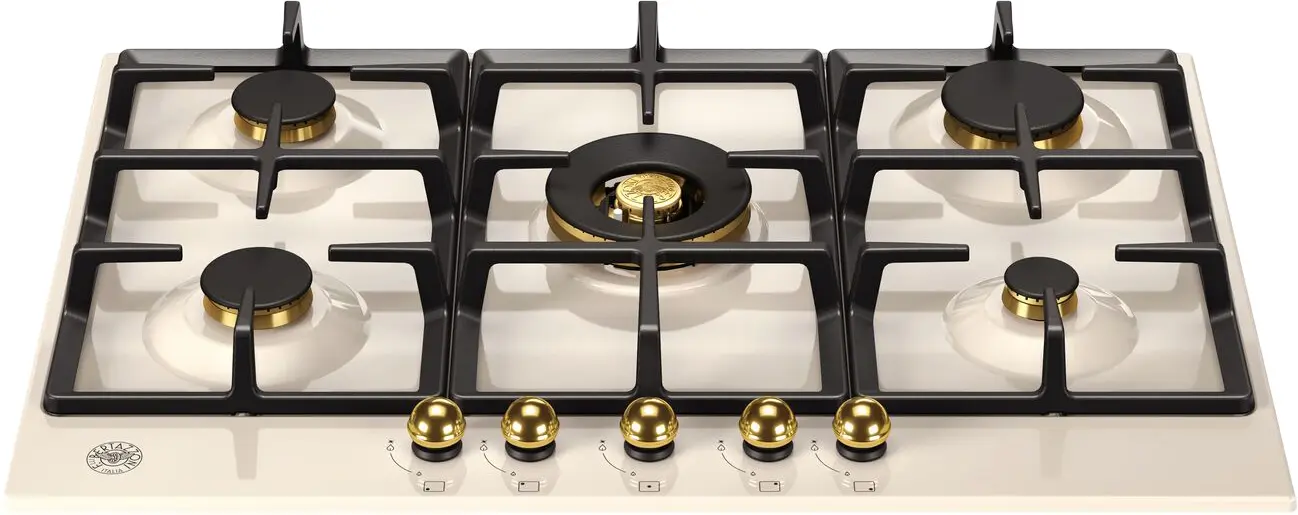 Газовая панель Bertazzoni P755CHERAG Слоновая кость, золотой фото 2