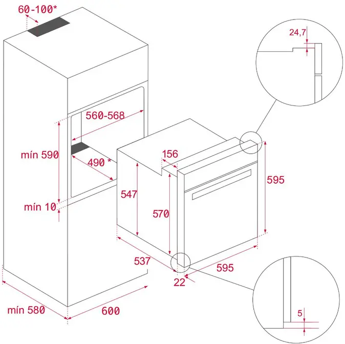 Духовой шкаф Teka HBB 720 BK фото 2